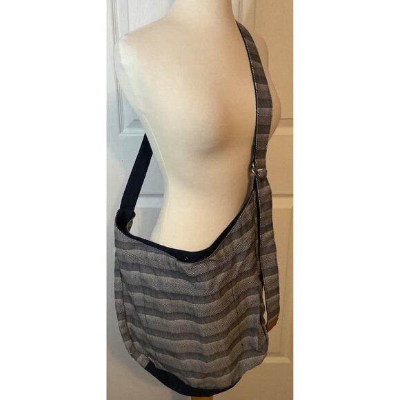 31 Thirty One Retro Metro Navy Blue Stripe Bag Shoulder Strap - Picture 1 of 4
